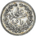 Coin, Tunisia, Ali Bey, 8 Kharub, 1888/AH1305, AU(50-53), Silver, KM:205