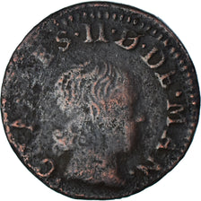 Münze, Frankreich, CHARLES II DE GONZAGUE, Denier Tournois, 1654, Charleville