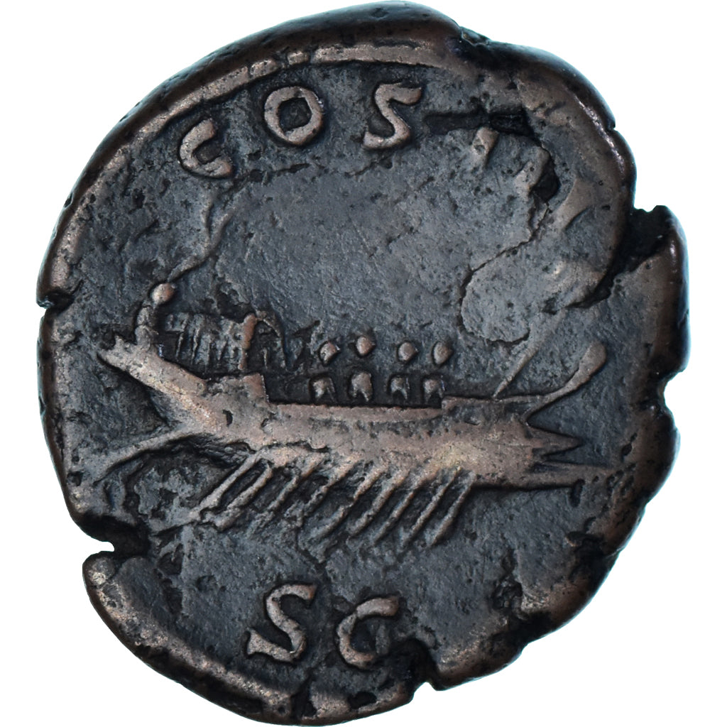 Coin, Hadrian, As, 125-127, Rome, VF(30-35), Bronze, RIC:820