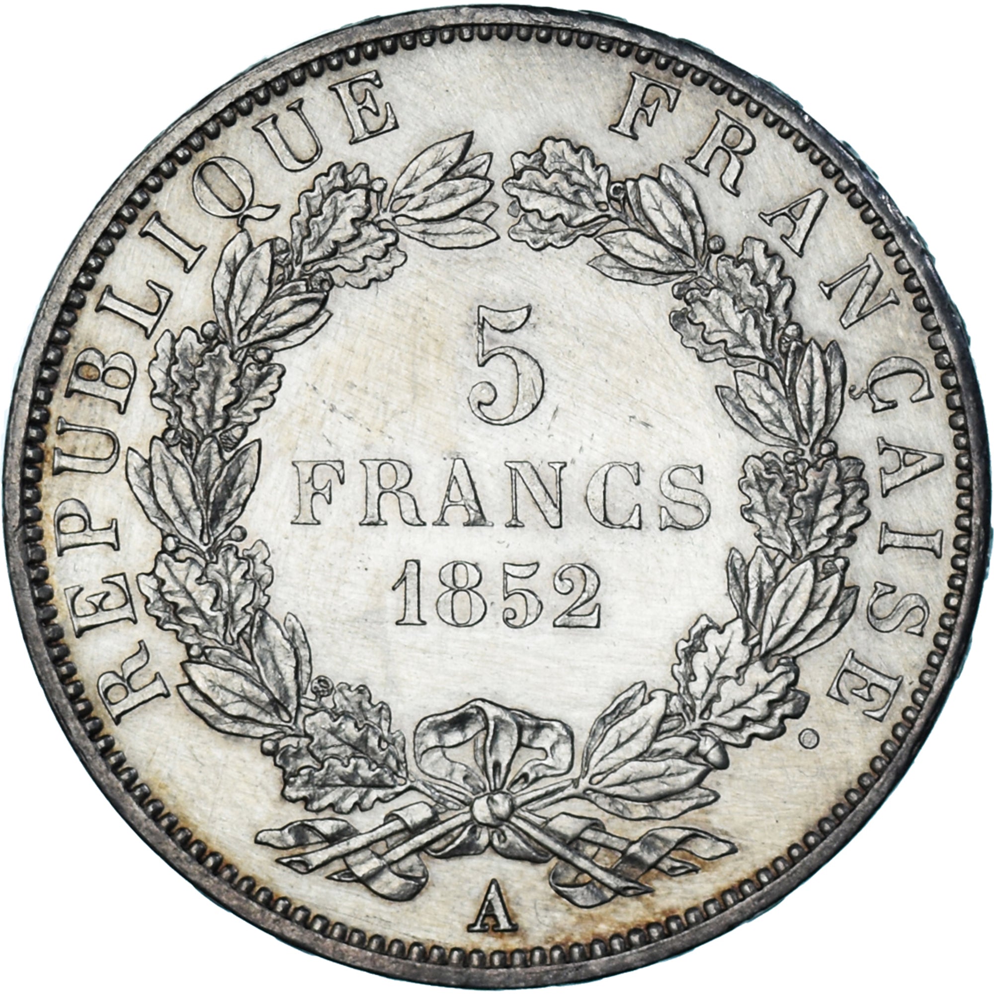 Coin, France, Louis-Napoléon Bonaparte, 5 Francs, 1852, Paris, AU(55-58)