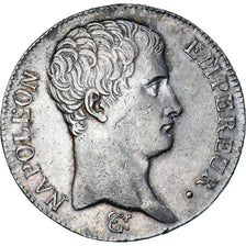 Moeda, França, Napoleon I, 5 Francs, AN 13, Toulouse, AU(50-53), Prata