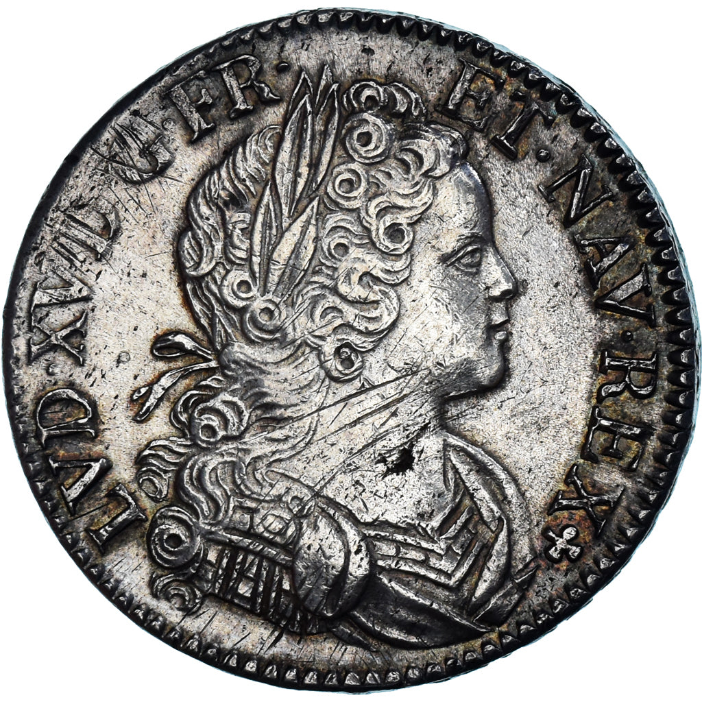 Coin, France, Louis XV, Écu de France-Navarre, 1719, Paris, EF(40-45), Silver