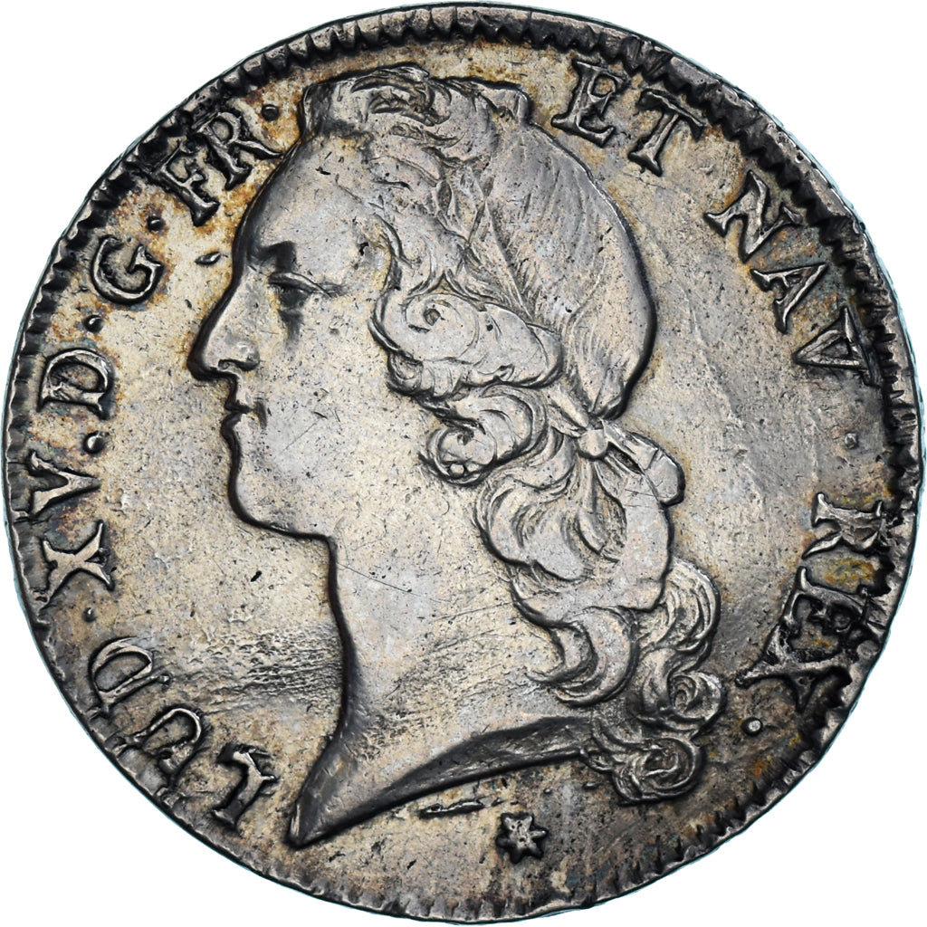 Moneda, Francia, Louis XV, Écu au bandeau, 1760, Caen, BC+, Plata, KM:512.5