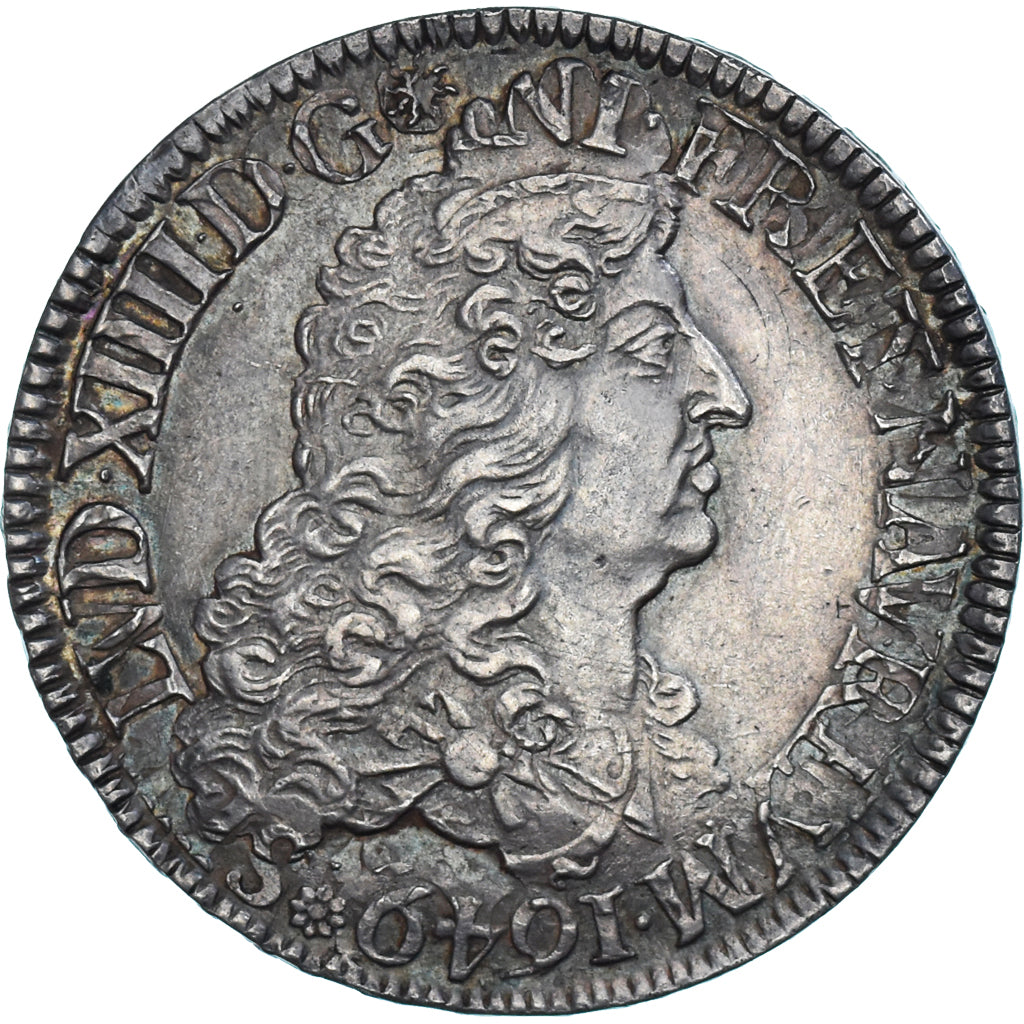 Coin, France, Louis XIV, Ecu aux 8 L, Uncertain date, Paris, réformé