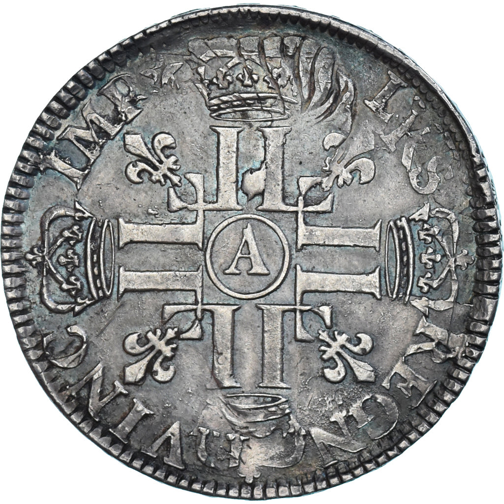 Coin, France, Louis XIV, Ecu aux 8 L, Uncertain date, Paris, réformé