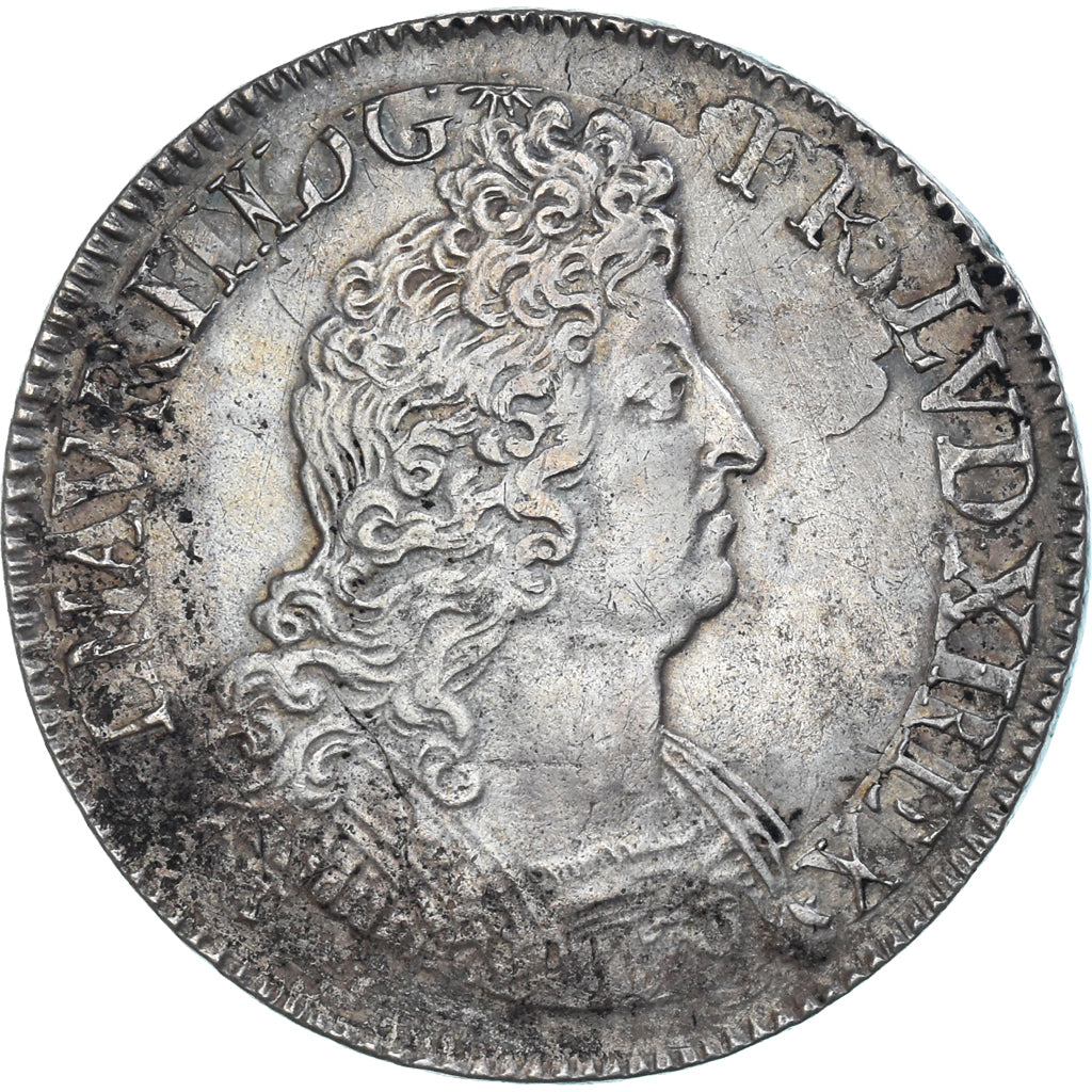Coin, France, Louis XIV, Ecu aux Insignes, 1701, Paris, EF(40-45), Silver