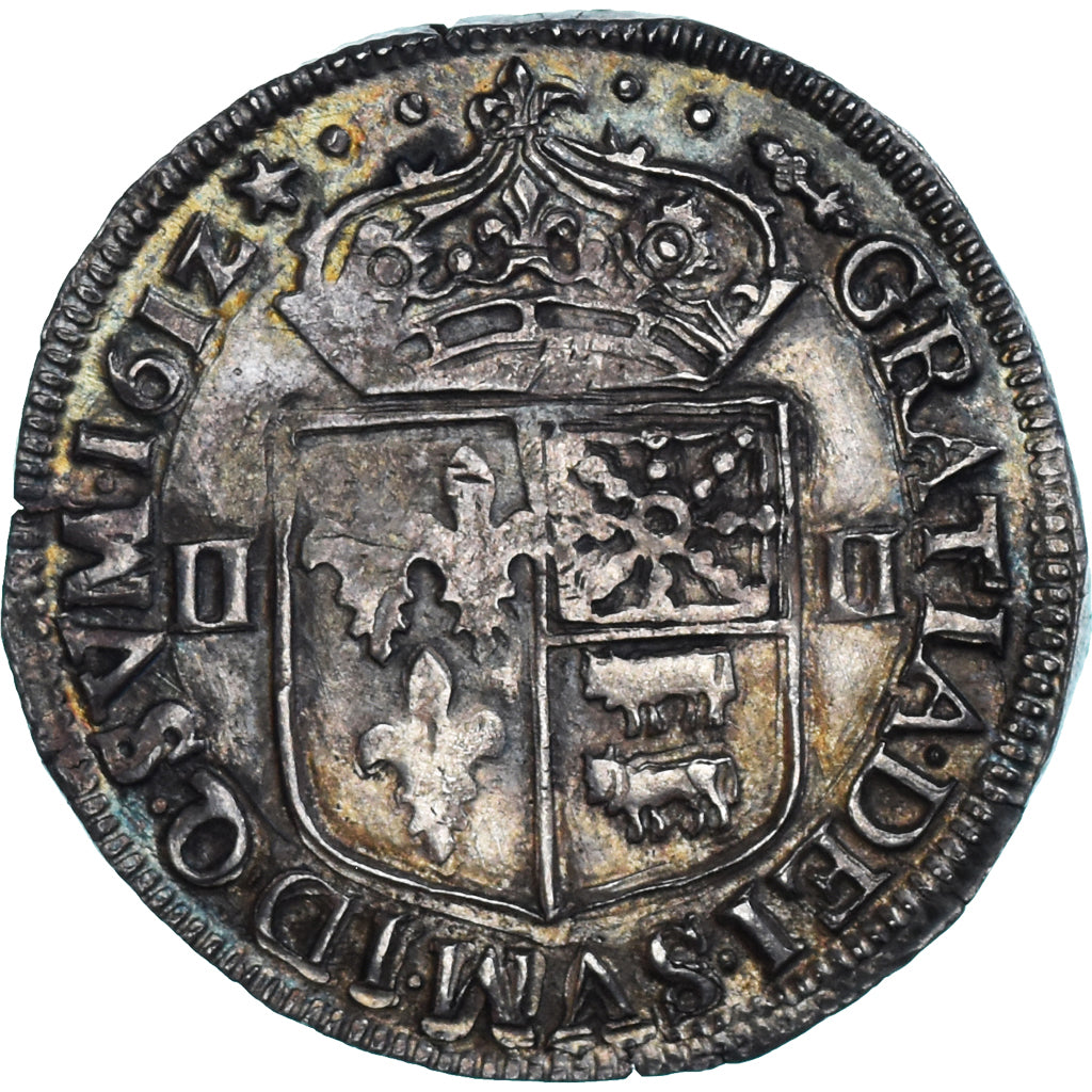 Münze, Frankreich, Louis XIII, 1/4 d'écu de Béarn, 1612, Pau, SS, Silber
