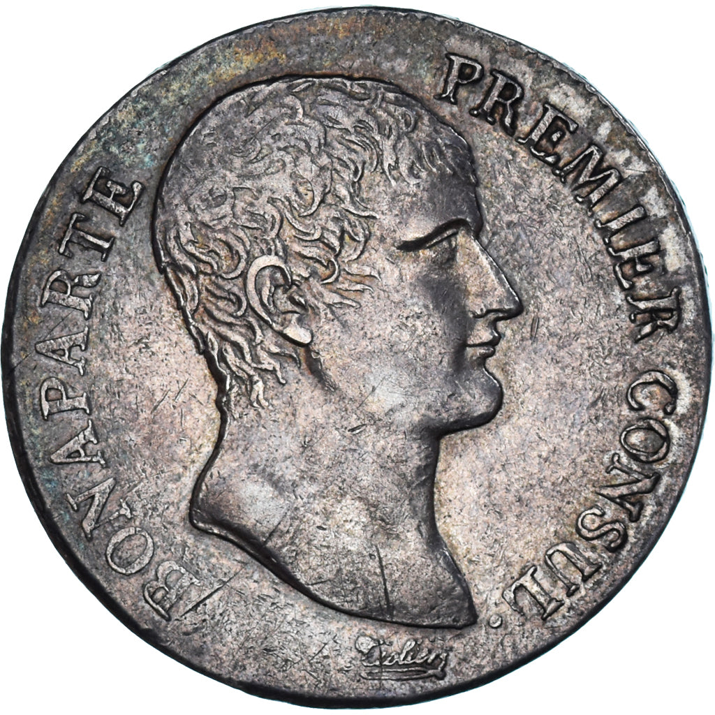 Moneda, Francia, Napoleon I, 5 Francs, An 12 (1804), Limoges, MBC, Plata