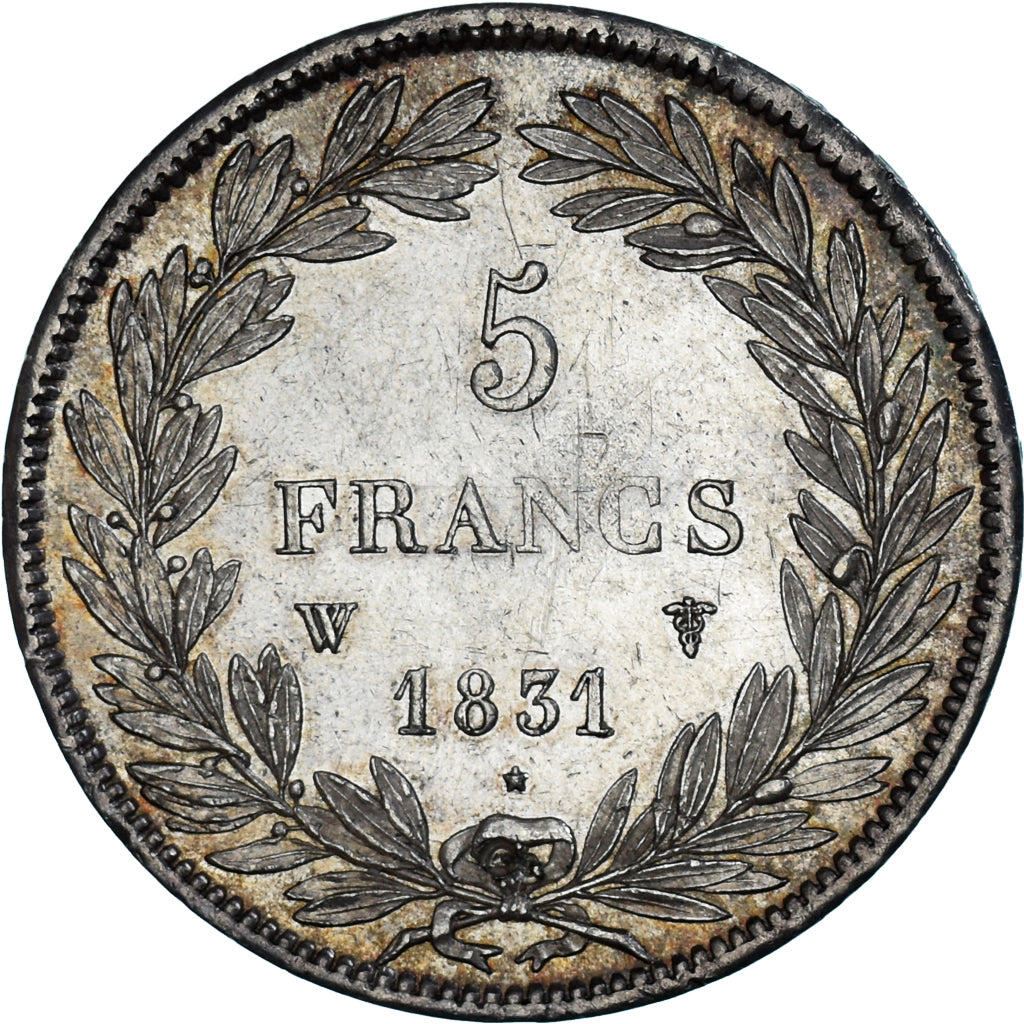 Coin, France, Louis-Philippe, 5 Francs, 1831, Lille, AU(50-53), Silver