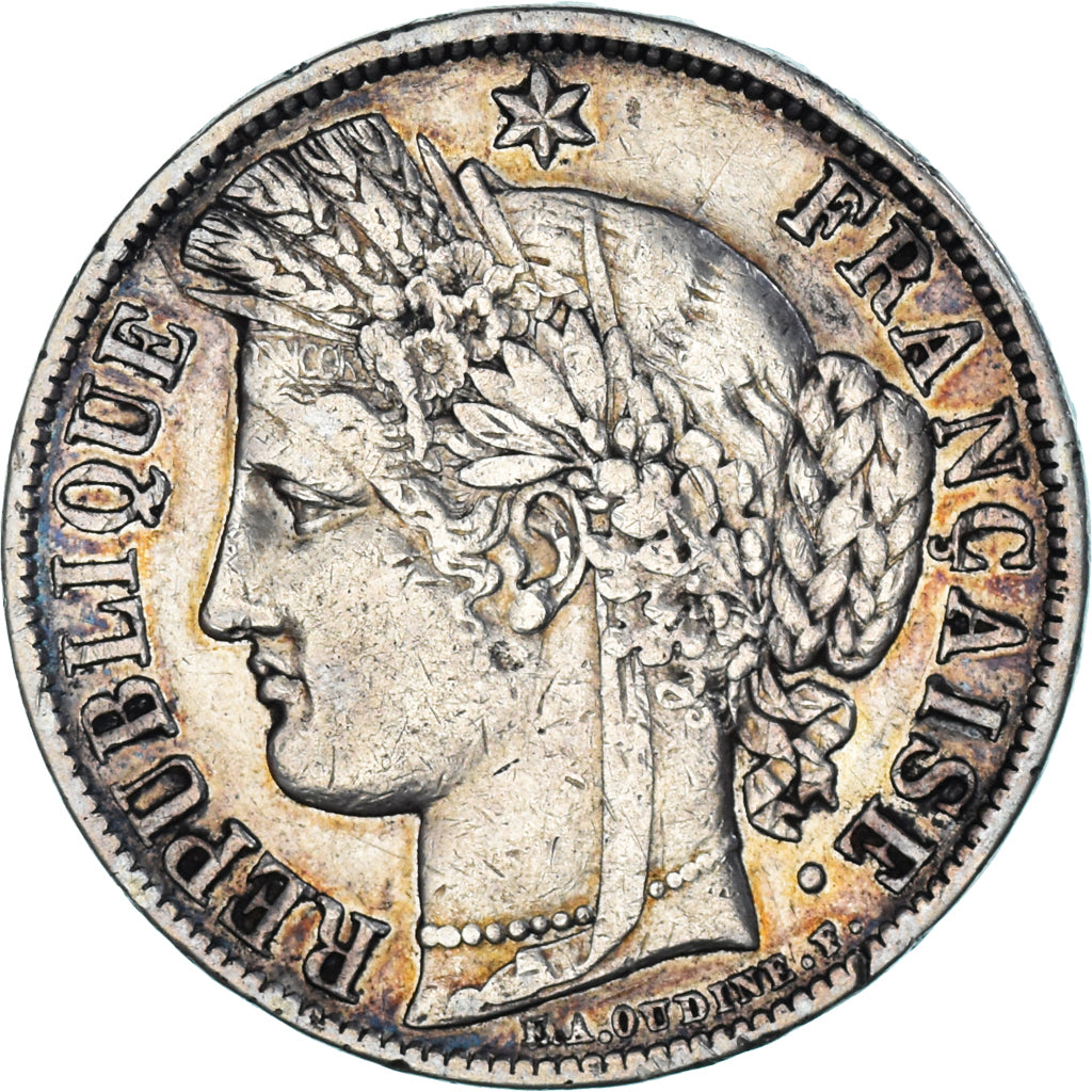 Münze, Frankreich, Cérès, 5 Francs, 1851, Paris, SS, Silber, KM:761.1