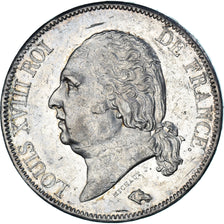 Coin, France, Louis XVIII, 5 Francs, 1819, Rouen, AU(50-53), Silver, KM:711.2