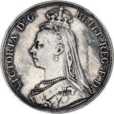 Coin, Great Britain, Victoria, Crown, 1889, VF(30-35), Silver, KM:765