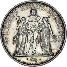 Coin, France, Hercule, 5 Francs, 1966, Paris, MS(60-62), Silver, KM:932