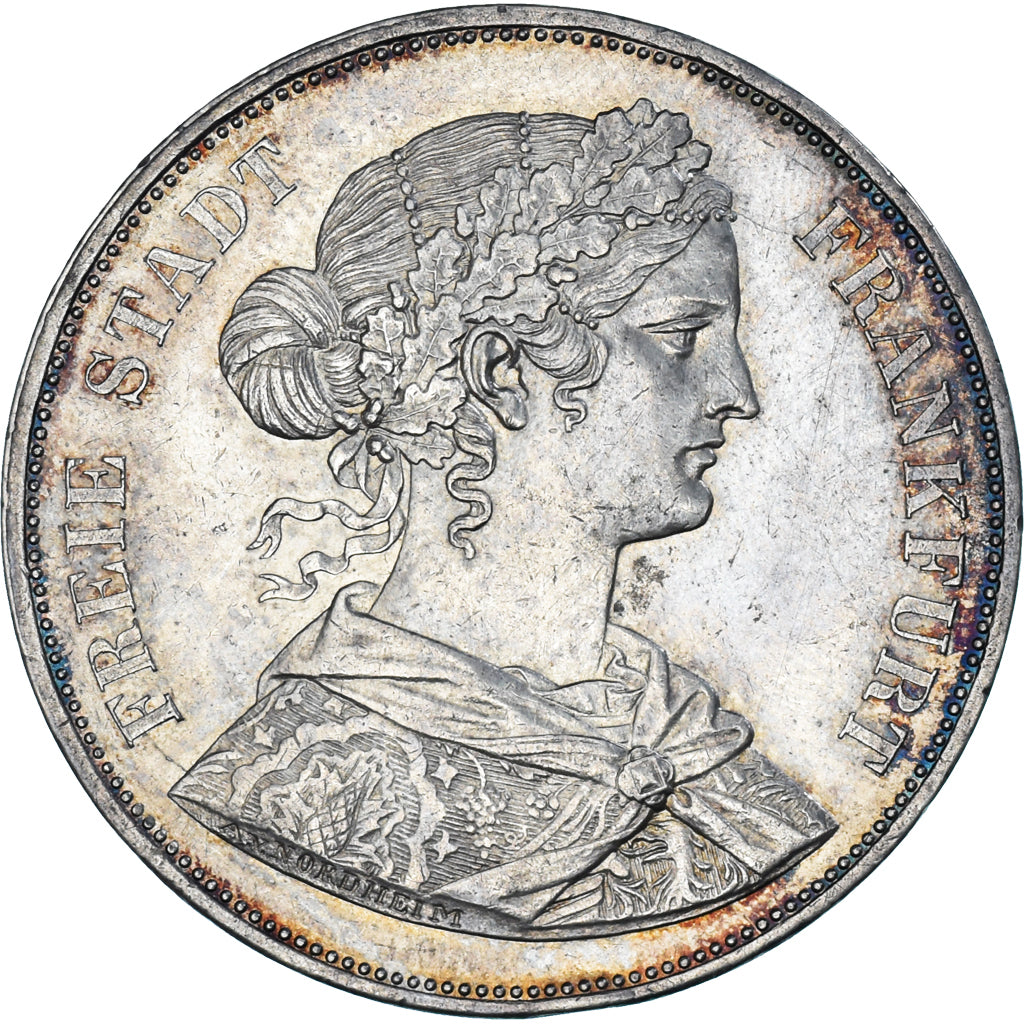 Coin, German States, FRANKFURT AM MAIN, 2 Thaler, 3-1/2 Gulden, 1861, Frankfurt