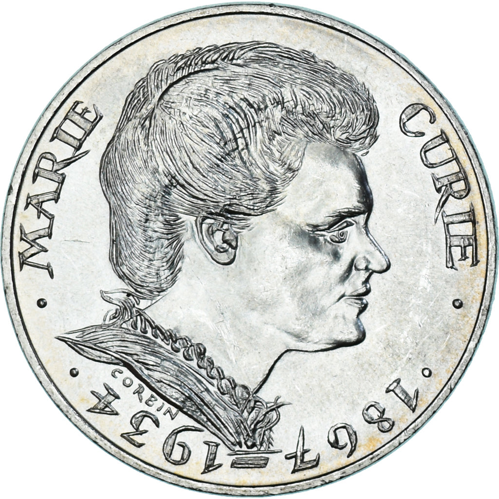 Coin, France, Marie Curie, 100 Francs, 1984, Paris, MS(63), Silver, KM:955