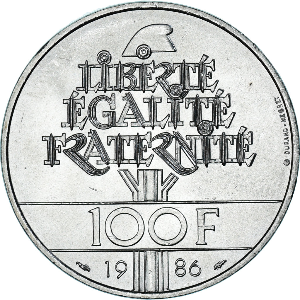 Monnaie, France, Statue de la Liberté, 100 Francs, 1986, Paris, SUP+, Argent