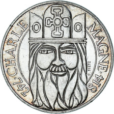 Coin, France, Charlemagne, 100 Francs, 1990, Paris, MS(60-62), Silver, KM:982