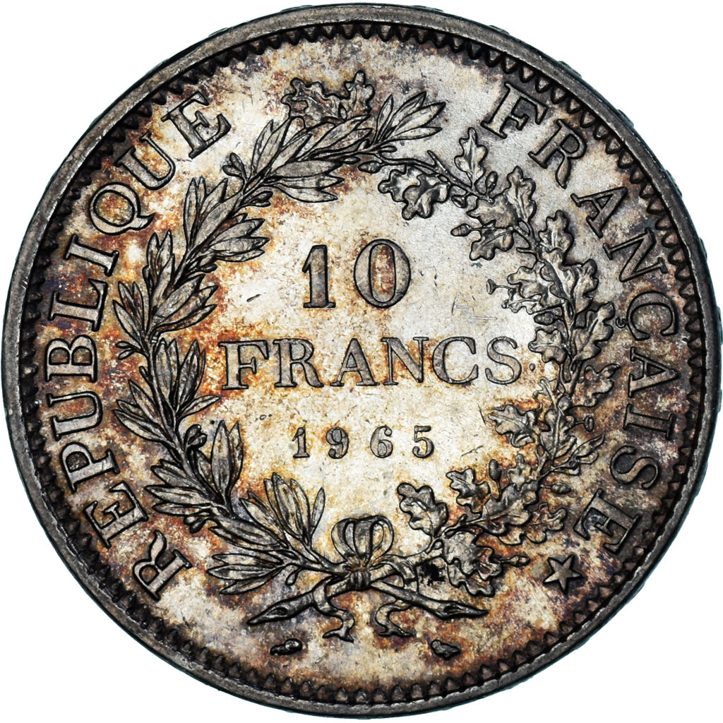 Coin, France, Hercule, 10 Francs, 1965, Paris, MS(60-62), Silver, KM:932