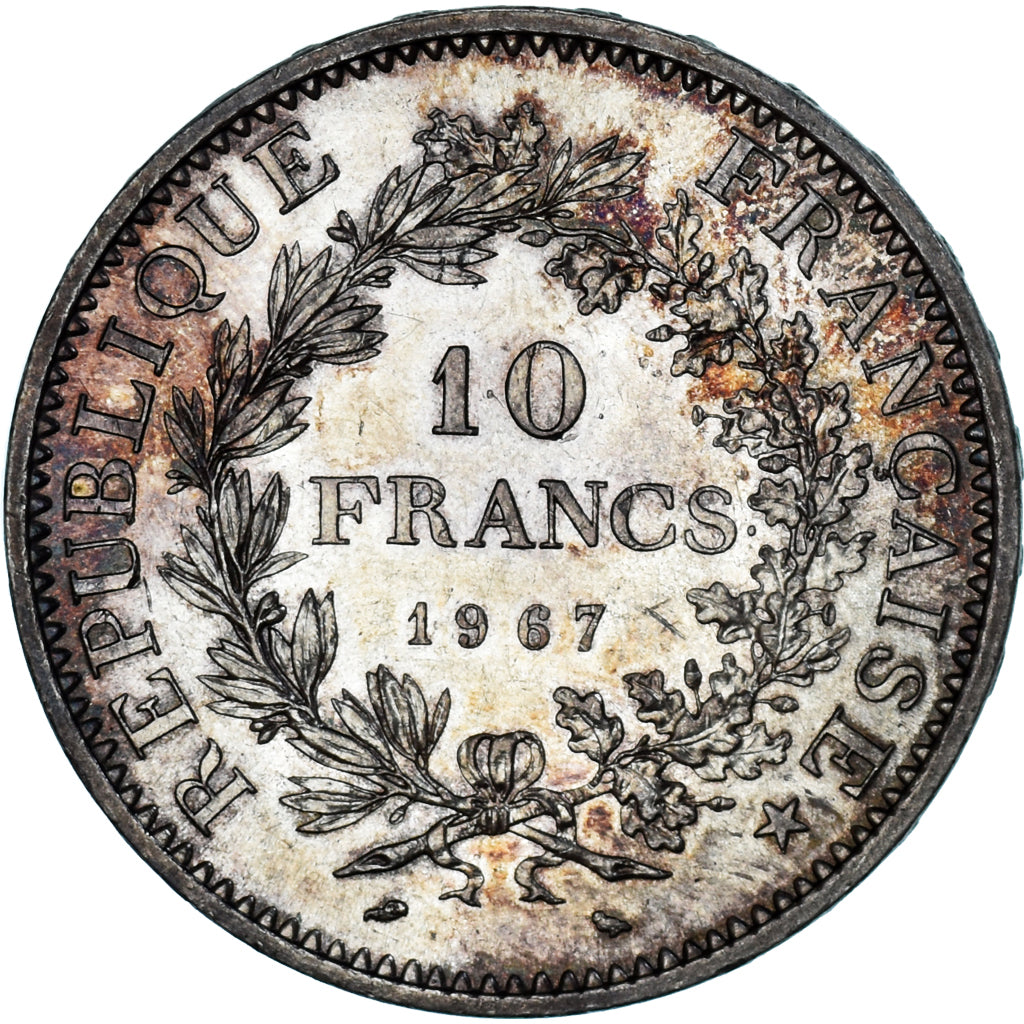 Coin, France, Hercule, 10 Francs, 1967, Paris, MS(60-62), Silver, KM:932
