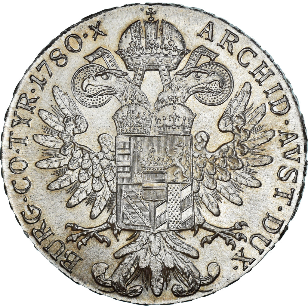 Coin, Austria, Maria Theresa, Thaler, 1780, Vienna, Restrike, MS(63), Silver