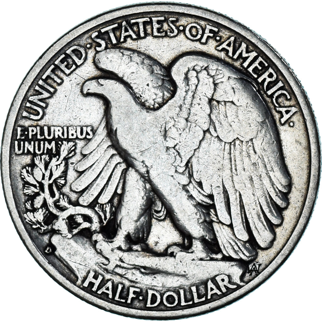 Coin, United States, Walking Liberty, Half Dollar, 1941, Denver, VF(20-25)