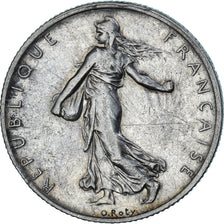 Coin, France, Semeuse, 2 Francs, 1908, Paris, AU(50-53), Silver, KM:845.1