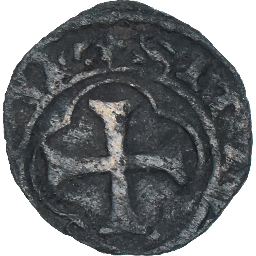Münze, Frankreich, Charles VIII, Denier Tournois, 1483-1498, SGE+, Billon