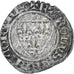 Coin, France, Charles VI, 1/2 Guénar, 1380-1422, VF(30-35), Billon