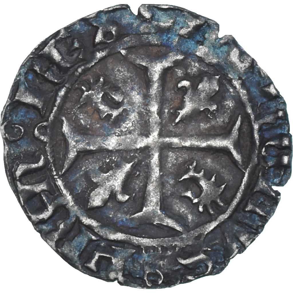 Moeda, ESTADOS FRANCESES, Dauphin Charles, Régent, Denier, Romans, EF(40-45)