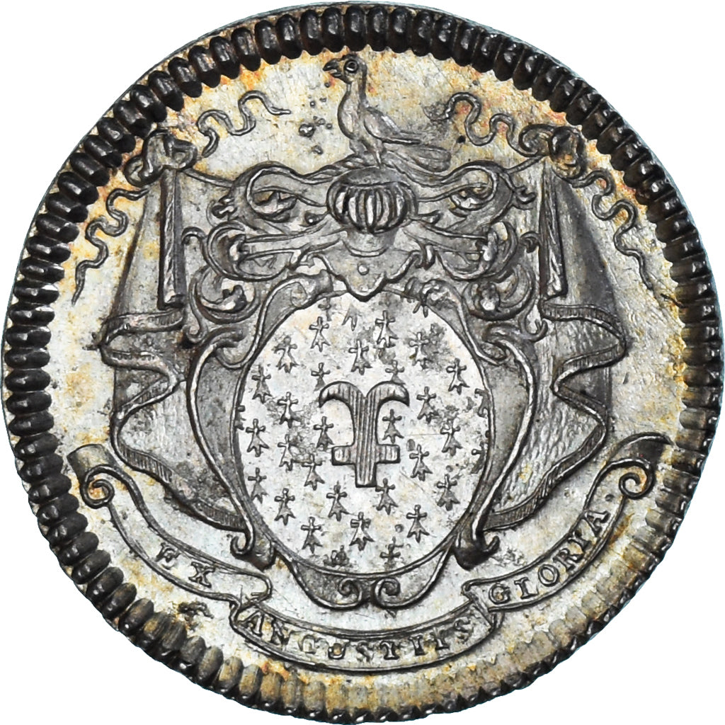 Francja, Token, Noblesse de Bretagne, Méreau religieux, 1720, MS(60-62)