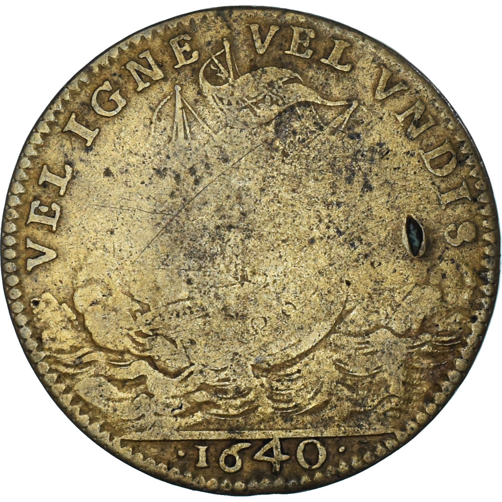 France, Jeton, Cardinal de Richelieu, 1640, TB, Laiton, Feuardent:9017