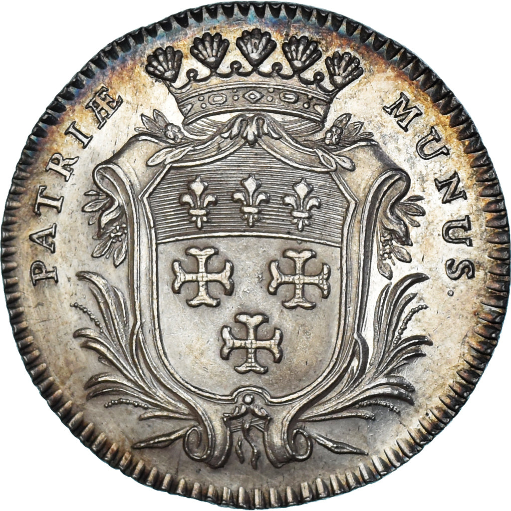 Francia, zeton, Maire de Moulins, Jacques Heulhard, EBC+, Plata