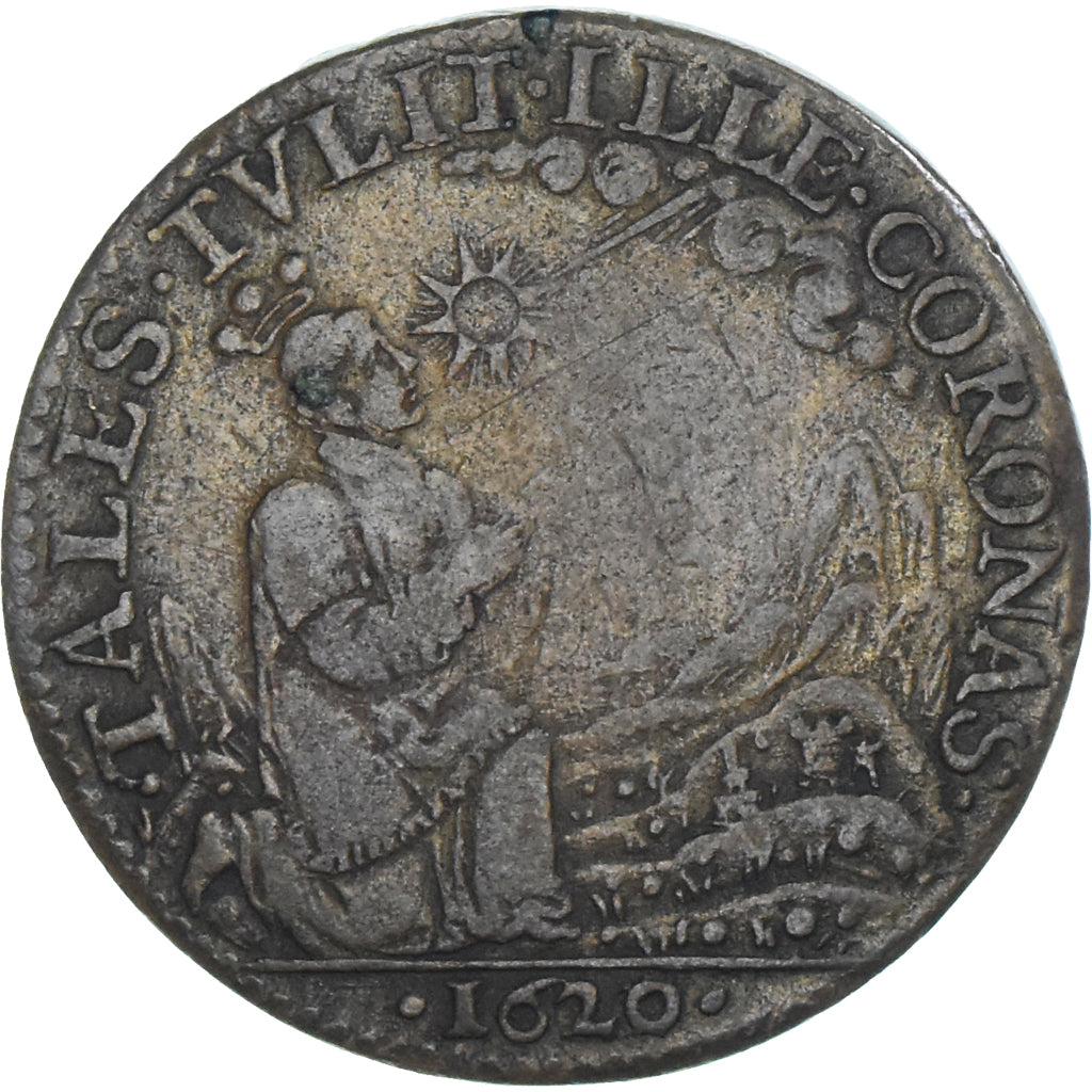 Francia, zeton, Berry, André Frémiot, archevêque de Bourges, 1620, MBC