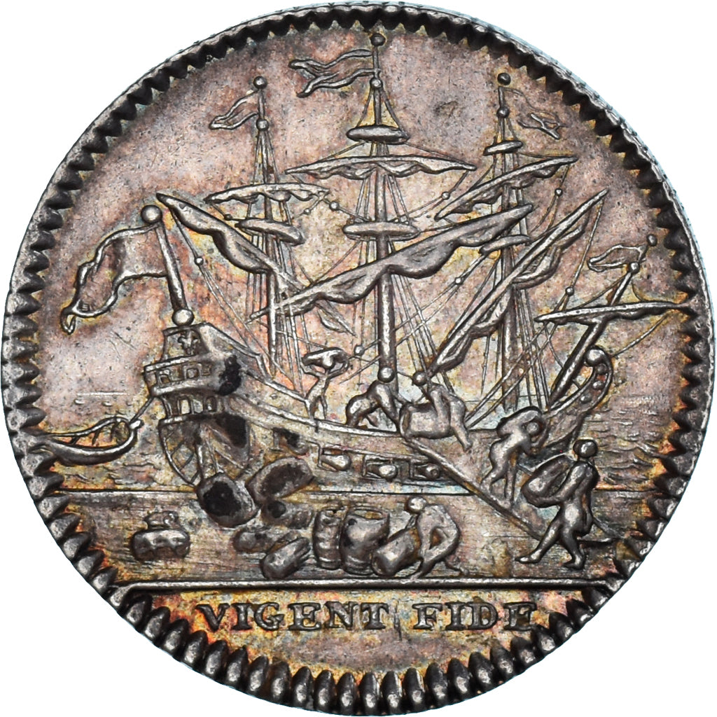 France, Jeton, Louis XV, Chambre de Commerce de Bayonne, Undated (1760), TTB+