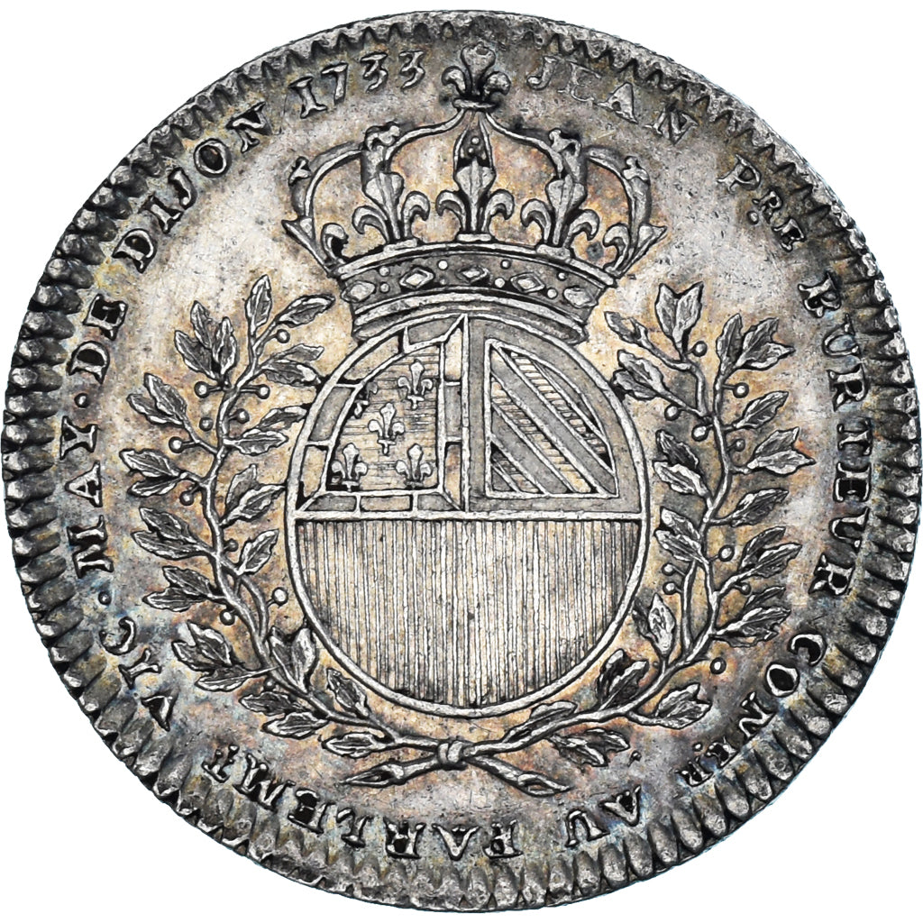 Francia, ficha, Maires de Dijon, Jean-Pierre Burteur, 1733, SPL, Argento