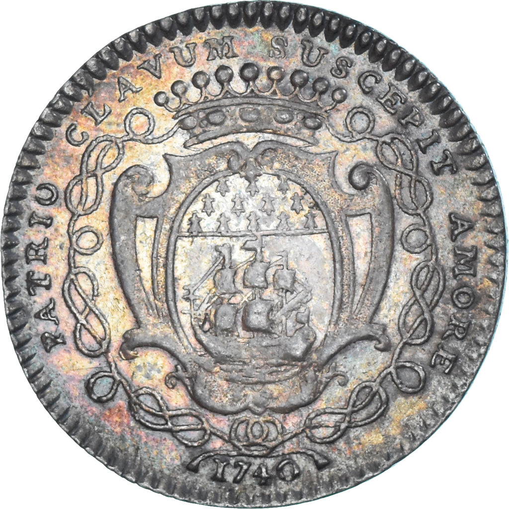Frankreich, betaalpenning, Maires de Nantes, René Darquistade, 1740, SS