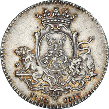 France, Jeton, Maires de Nantes, Léonard Joubert du Collet, 1763, TTB+, Argent