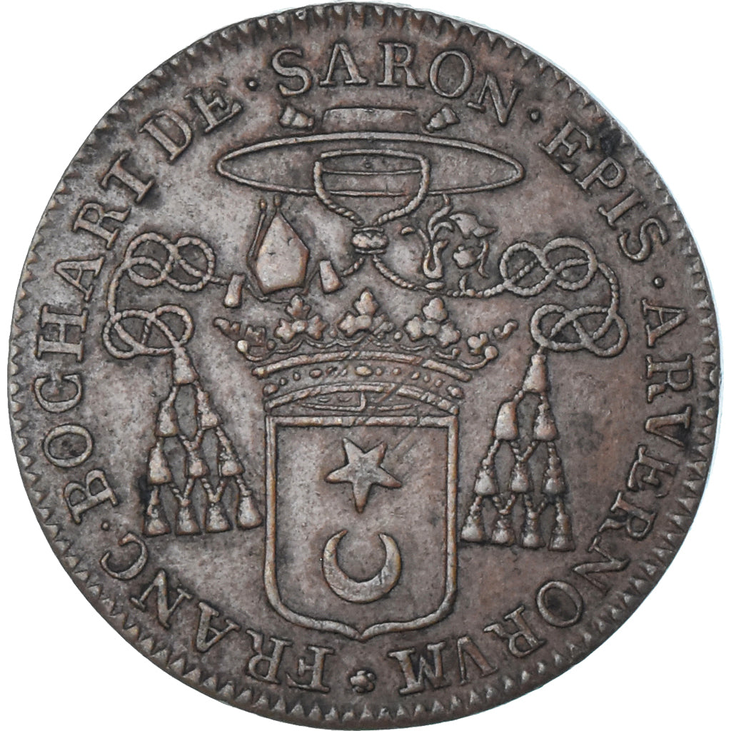 Francja, Token, Auvergne, François Bochard de Saron, évêque de Clermont