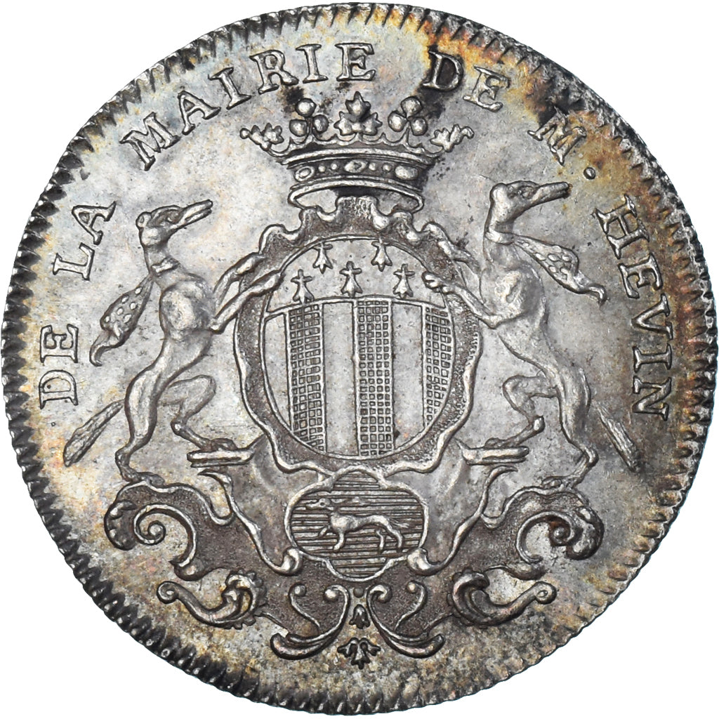 France, Jeton, Maires de Rennes, Jacques-Jean Hévin, 1762, SUP, Argent