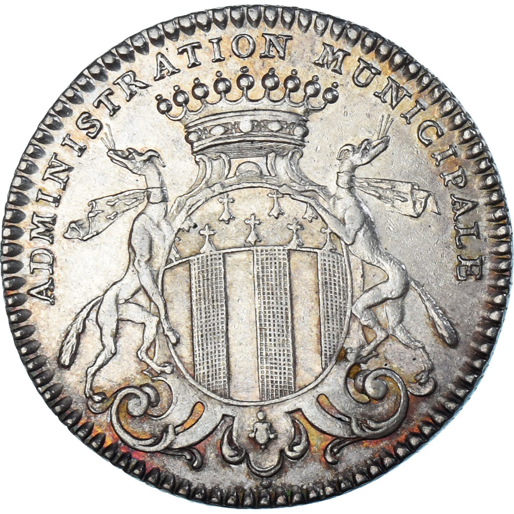 France, Token, Échevins de Rennes, AU(55-58), Silver, Feuardent:8810