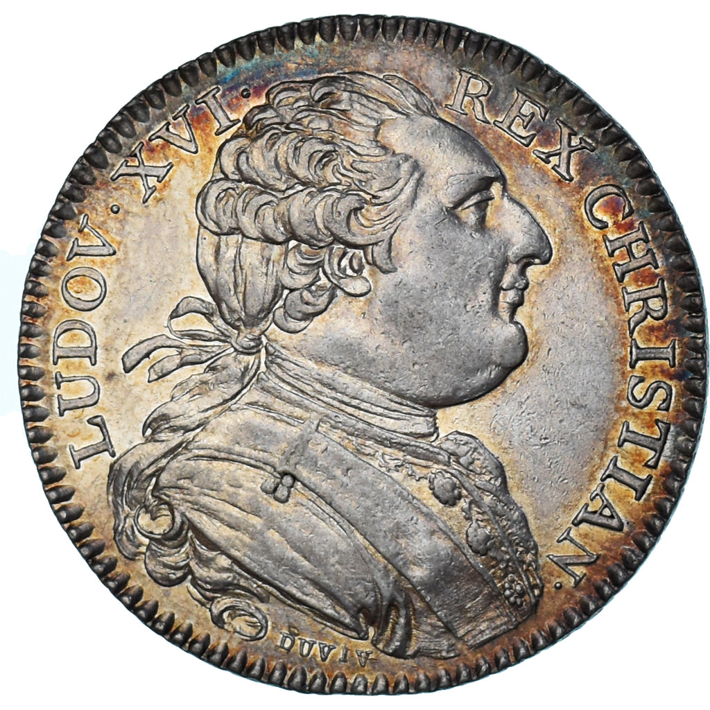 France, Token, Louis XVI, États de Bretagne, Rennes, 1786, MS(60-62), Silver