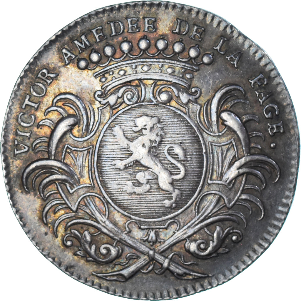 Francia, zeton, Etats de Bourgogne, Victor Amédée de La Fage, 1722, Rare