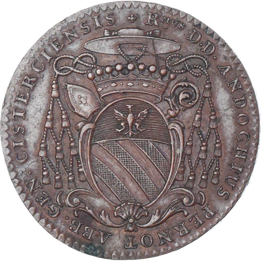 France, Token, Bourgogne, Andoche Pernot d’Escrots, abbé de Cîteaux, 1746