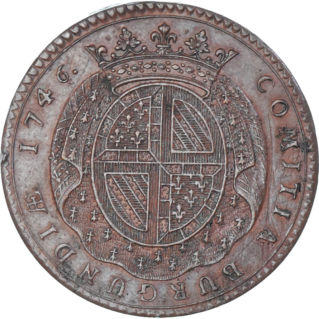 France, Token, Bourgogne, Andoche Pernot d’Escrots, abbé de Cîteaux, 1746