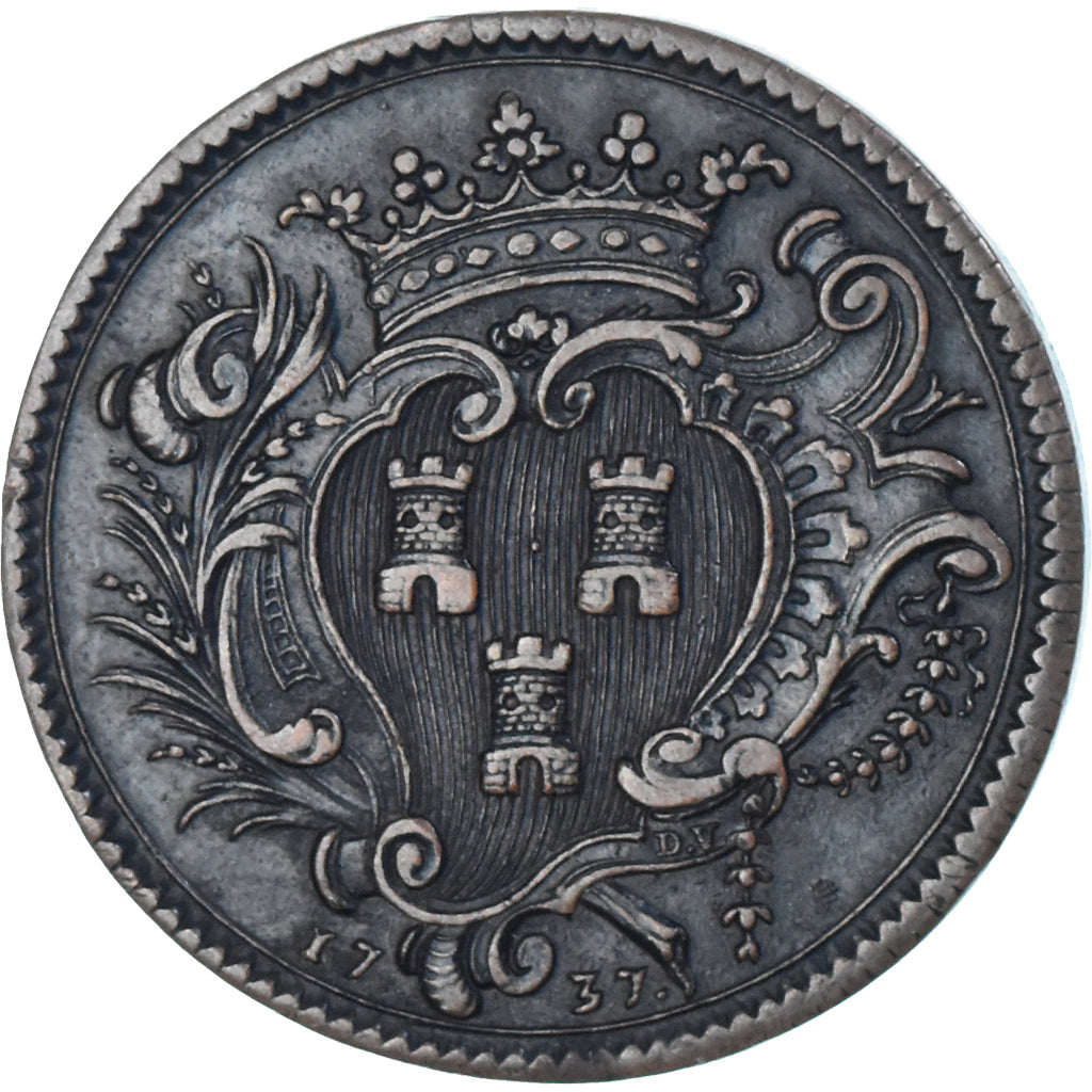 France, Token, États de Bourgogne, François de La Tournelle, 1737, AU(50-53)