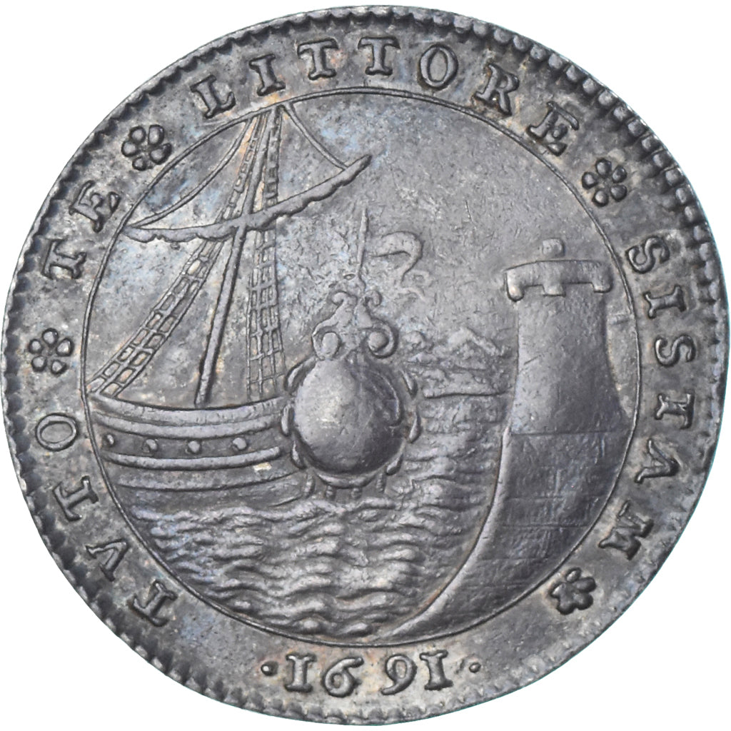 Francja, Token, Maires de Dijon, François Baudot, 1691, AU(50-53), Srebro