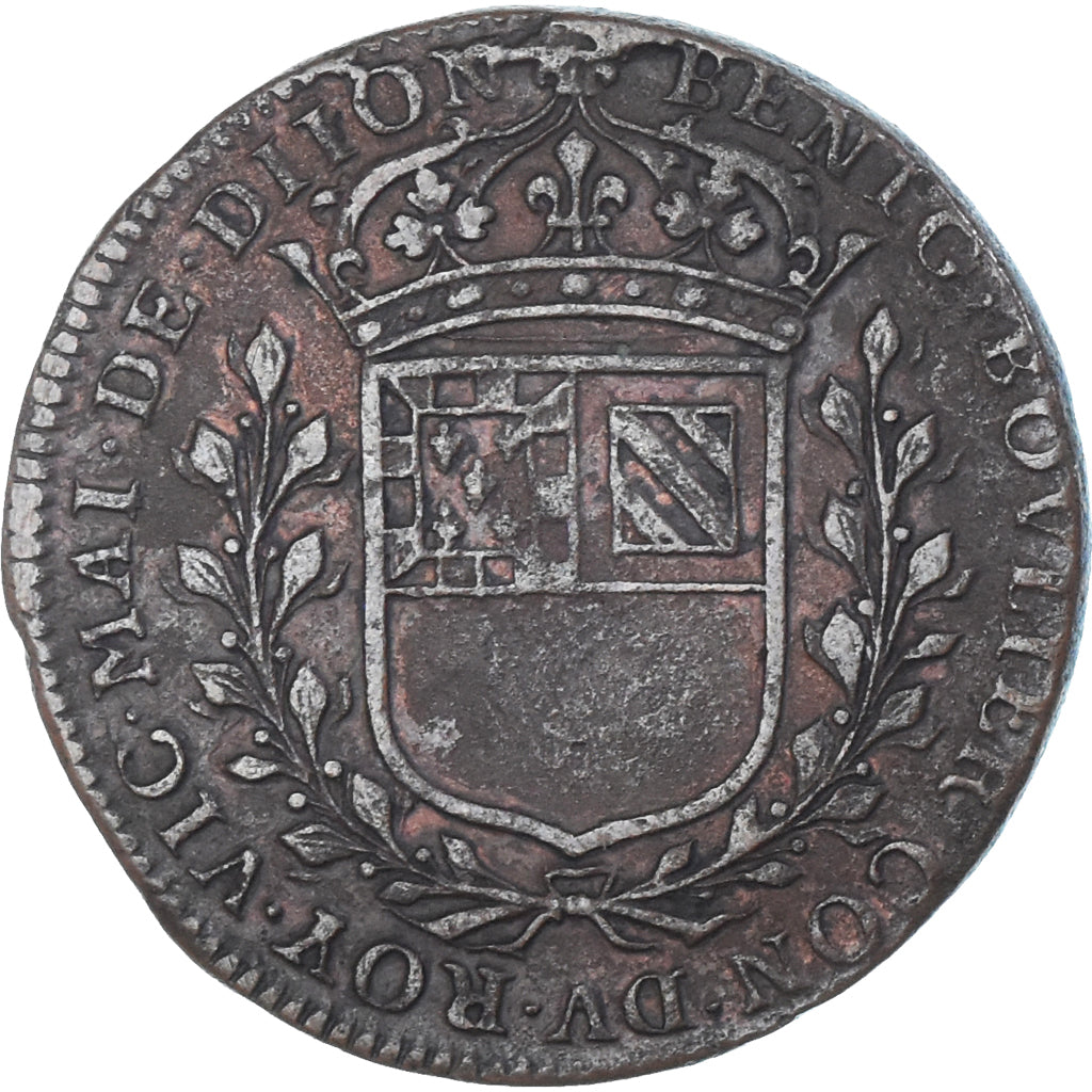 France, Jeton, Maires de Dijon, Bénigne Boulier, 1665, TB+, Cuivre