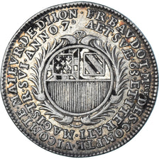 France, Jeton, Maires de Dijon, François Baudot, 1701, TTB+, Argent