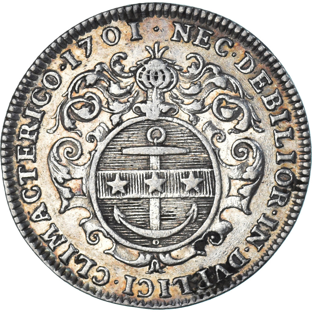 France, Jeton, Maires de Dijon, François Baudot, 1701, TTB+, Argent