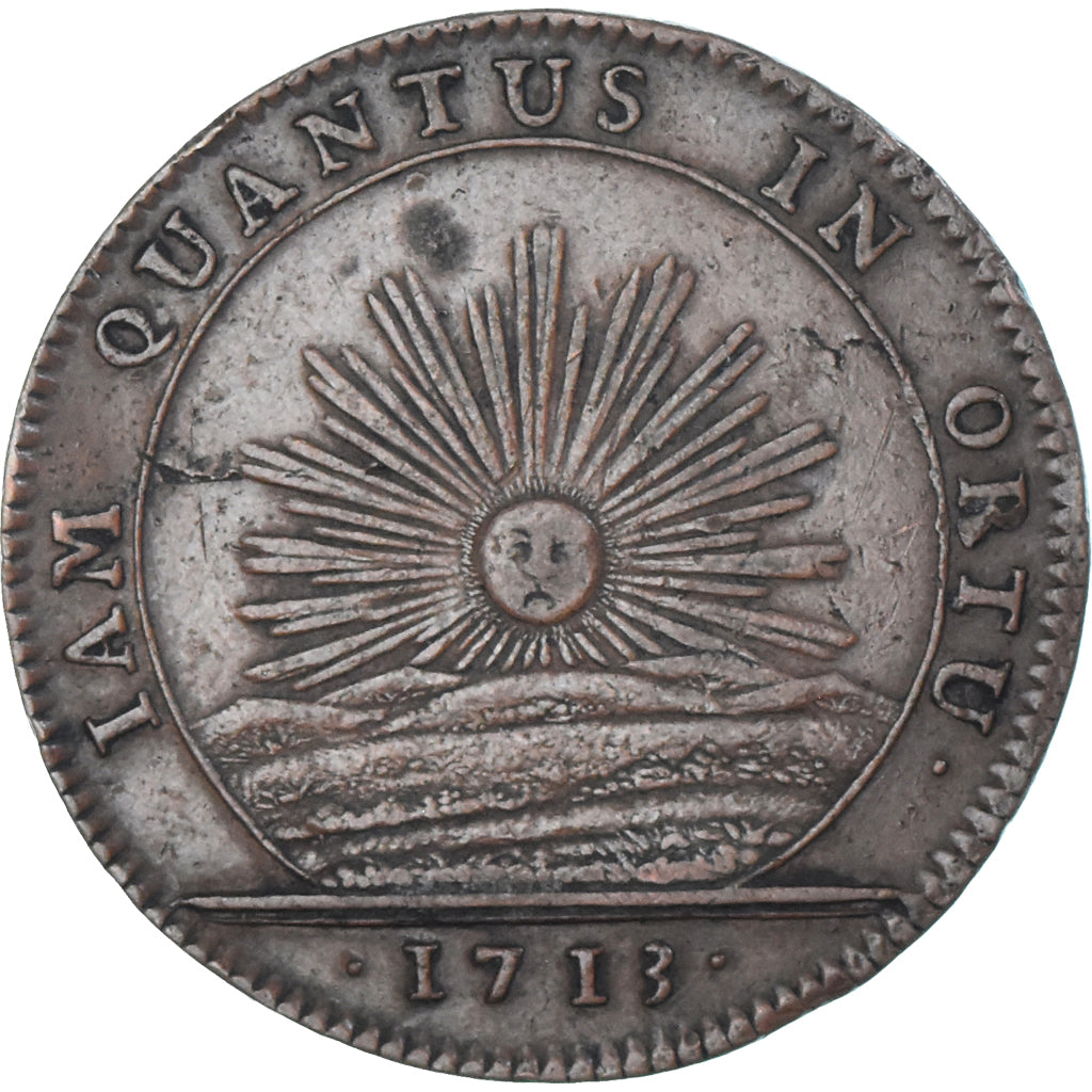 France, Jeton, Bourgogne, Charles de Trudaine, 1713, TTB, Cuivre, Feuardent:9901